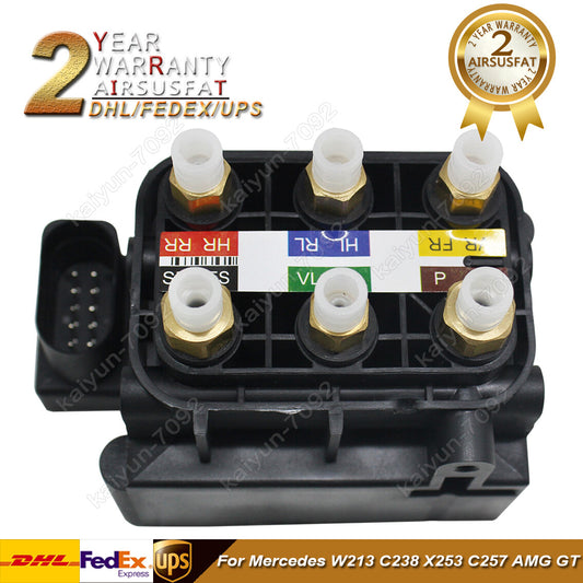 Air Compressor Pump Solenoid Valve Block for Mercedes W213 X253 C238 C257 AMG GT