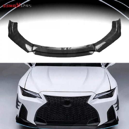 Front Bumper Lip Splitter Carbon Style for Lexus IS250 IS350 IS300 F-Sport
