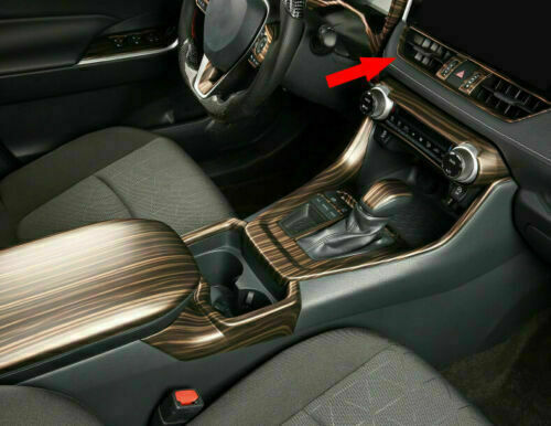 for Toyota RAV4 2019-2023 Wood Grain Central Console Air Outlet Vent Cover Trim