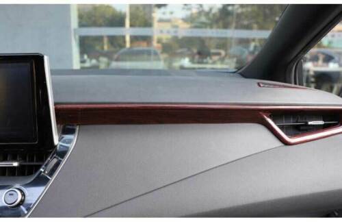 for Toyota for Corolla Cross 2022-2023 Wood Grain 3pcs Red Middle Console Strip Trim
