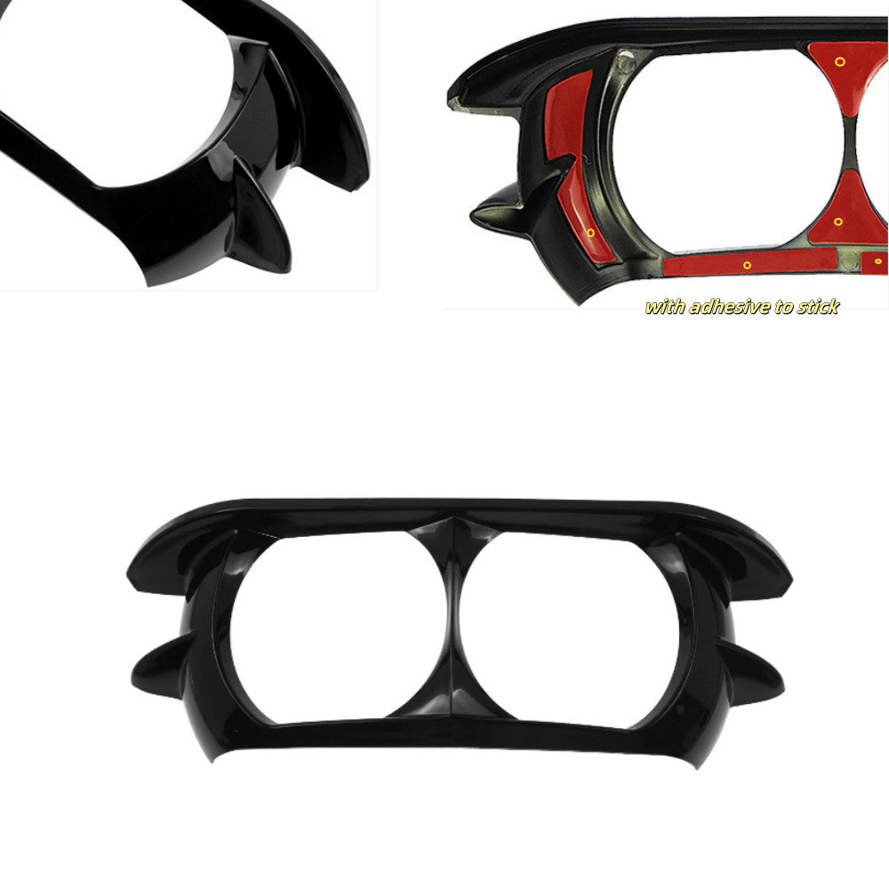 Dual Headlamp Headlight Trim Cover Bezel Fairing for Harley Road Glide 2015-2020