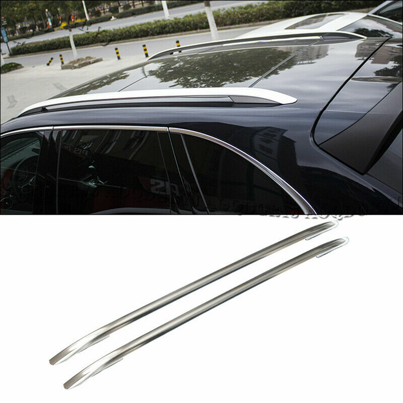 for Porsche for Cayenne 2011 2012-2017 Shiny Silver Roof Rails Baggage Luggage Rack