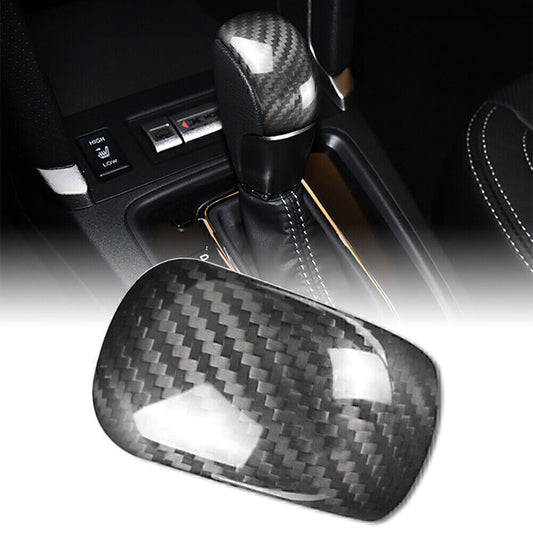 Carbon Fiber Car Gear Shift Knob Cover Trim Fit for Subaru Fitester 2013-2018 17