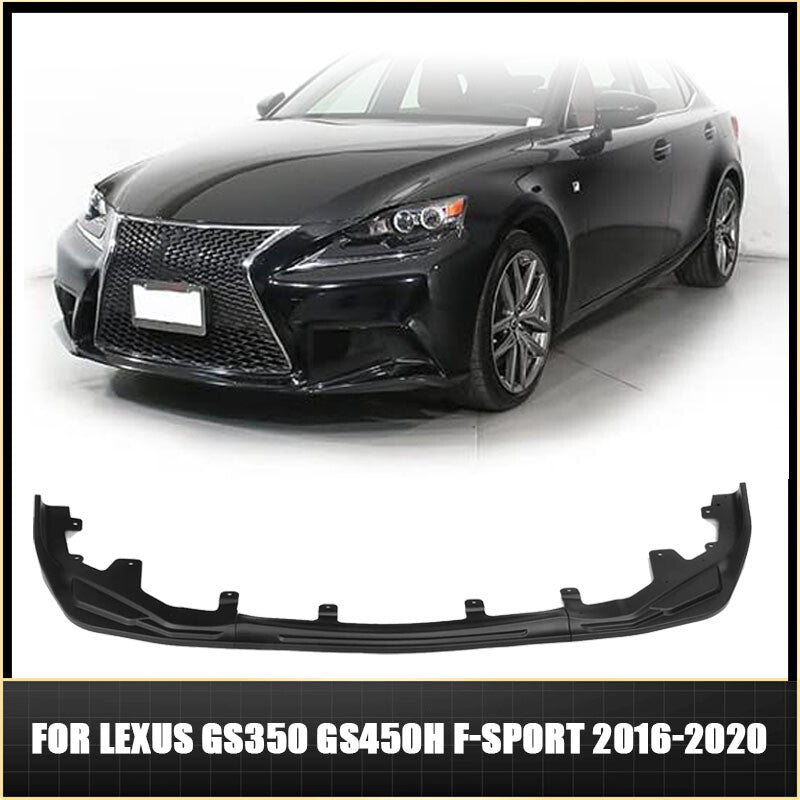 for Lexus GS350 GS450H F-Sport 2016-2020 Matte Black Front Bumper Lip Splitter