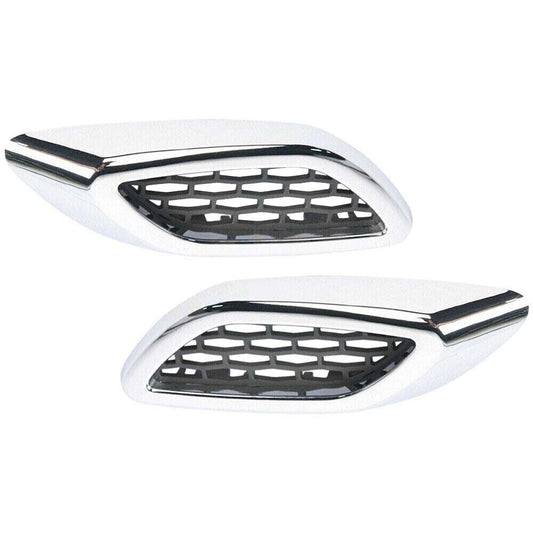 Front RHLH Side Lateral Chrome Fender Air Vent Trim Bright for Maserati for Levante