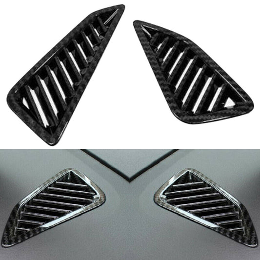 for Toyota for Corolla 2019-2021 Carbon Fiber Dashboard Air Vent Outlet Cover Trim