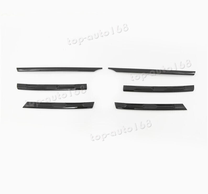 Gloss Black Front Center Grille Grill Decor Cover for Volkswagen for Tiguan 2018-21