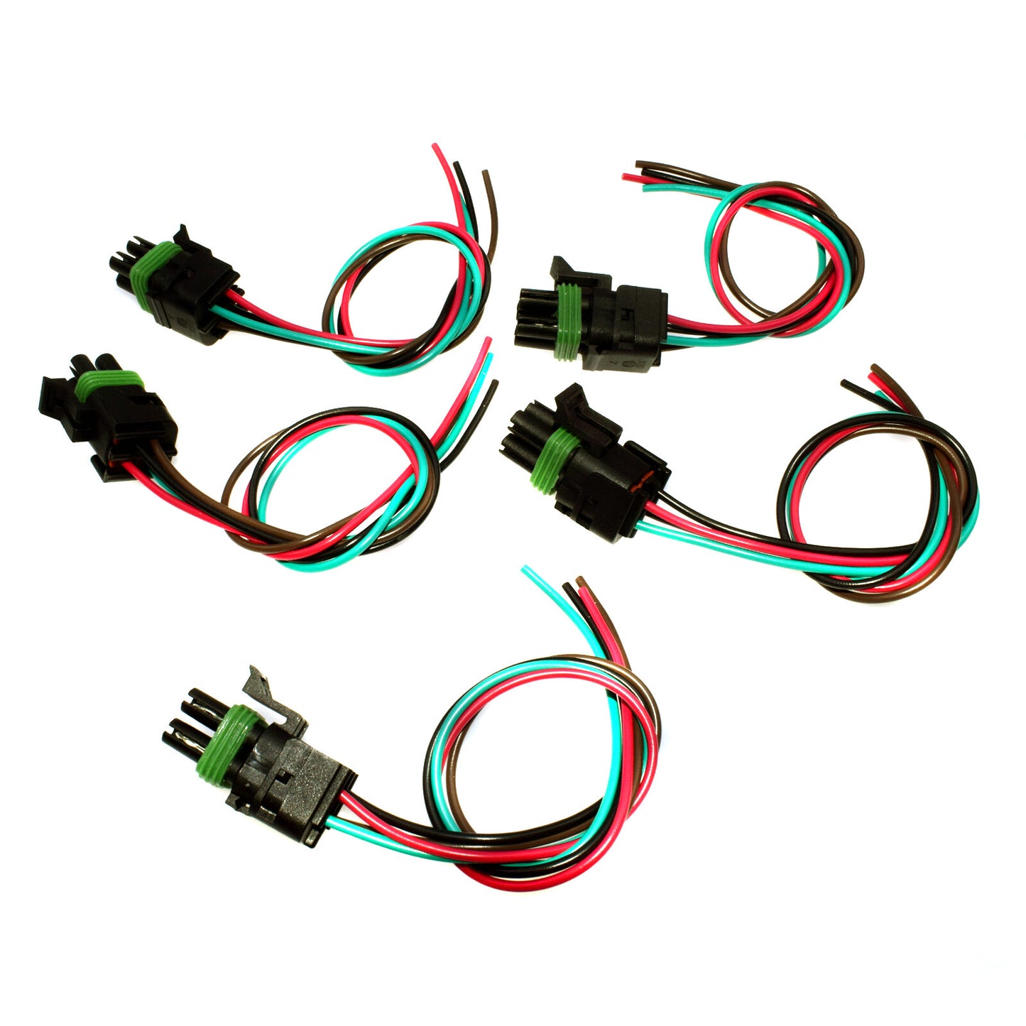 5Pcs IAC Valve Connector Wiring Pigtail 4 way For 85-95 GM for GMC C2500 C2500 PT127