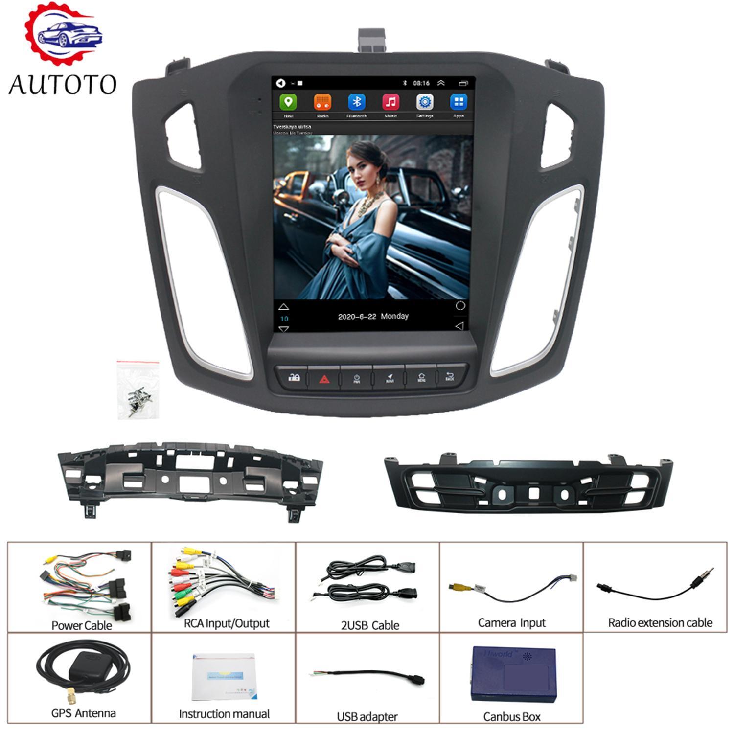 Carplay for Ford Focus 2012-2018 Car Radio Stereo GPS Navi Player Android 12