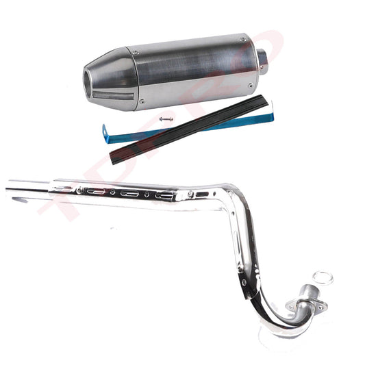 Exhaust muffler pipe suitable for Pit bicycles 50cc, 70cc, 110cc, 125cc. (Taodao Coolster Atomik)