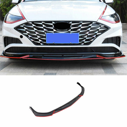 for Hyundai Sonata 2020-2023 Red Black Front Bumper Lip Chin Splitter Spoiler
