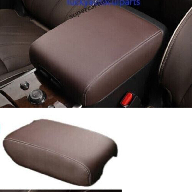 for Infiniti QX60 JX35 13-21s Brown Leather Car Armrest Box Cover Trim Protector
