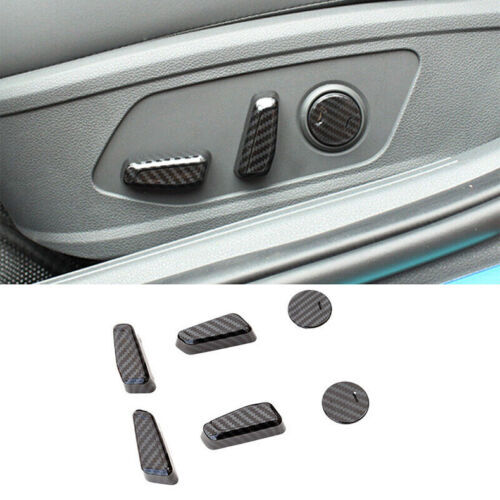 for Hyundai Sonata 2020-2023 Carbon ABS for Seat Adjustment Switch Button Cover 6P
