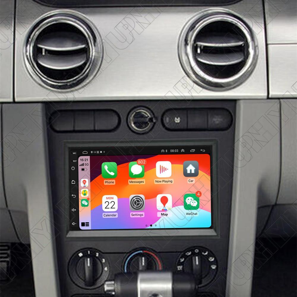 7 For 2005-2009 for Ford for Mustang Carplay 2+32GB Stereo Radio GPS Nave Head Unit FM