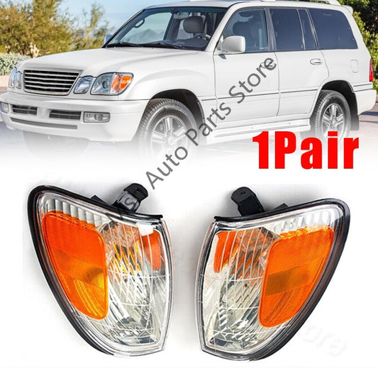 1Pair Front Side Marker Lamp Corner Light Signal Light For 1998-2007 for Lexus LX470