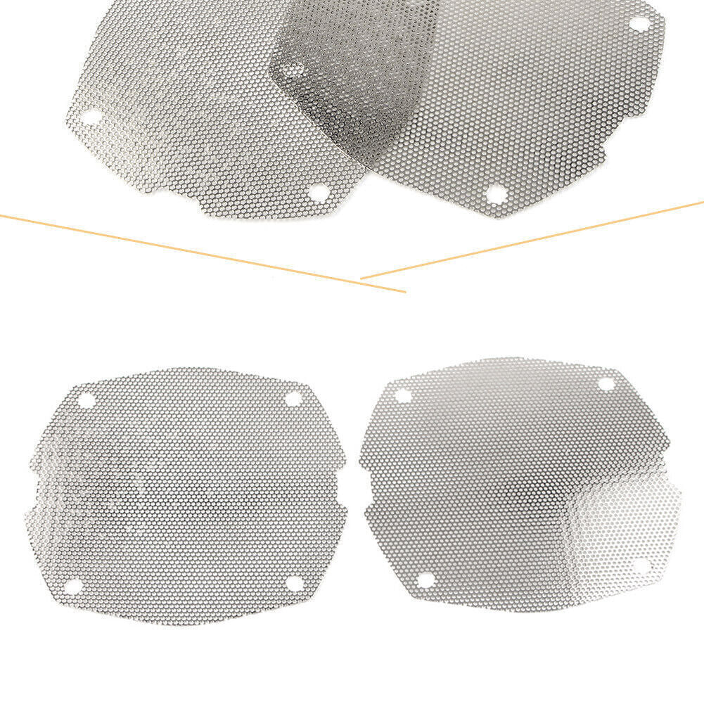 for Harley Dresser FLH/T Electra Glide Chrome Front Fairing Mesh Speaker Grilles