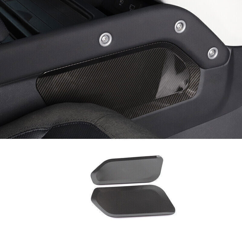 for Land Rover for Defender 2020-2025 Carbon Fiber Control Storage Box Side Trim 2P