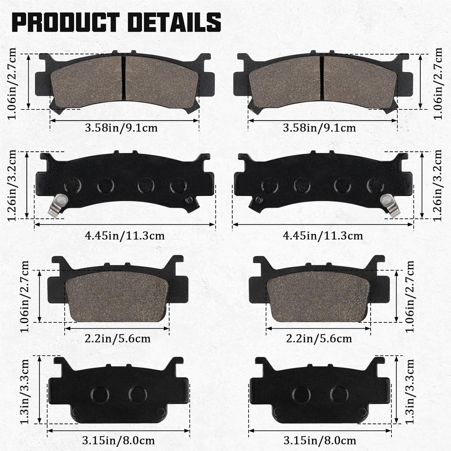 Brake Pad for Honda Pioneer 1000-5/Talon 1000R X SXS06451-HL4-A01 06431-HL4-A01