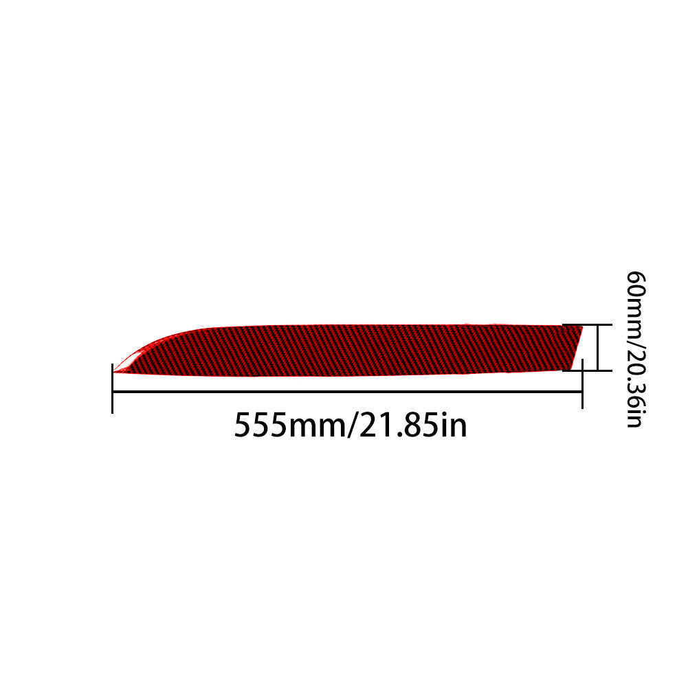 Red Carbon Fiber Passenger Side Decorative Cover Trim for Toyota for Camry 2007-2011