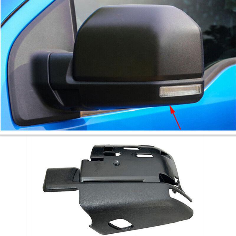 Matte Left Side Mirror Housing Bottom Frame With Hole for Ford F150 Pickup 15-20