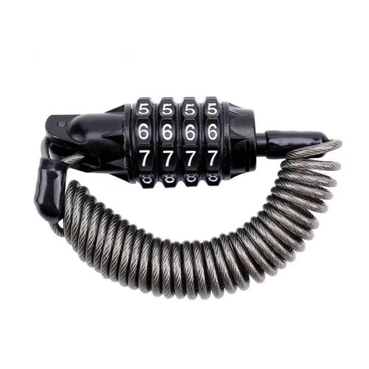 Universal Motorcycle Helmet Password Lock Telescopic Cable Locking Chain Cable