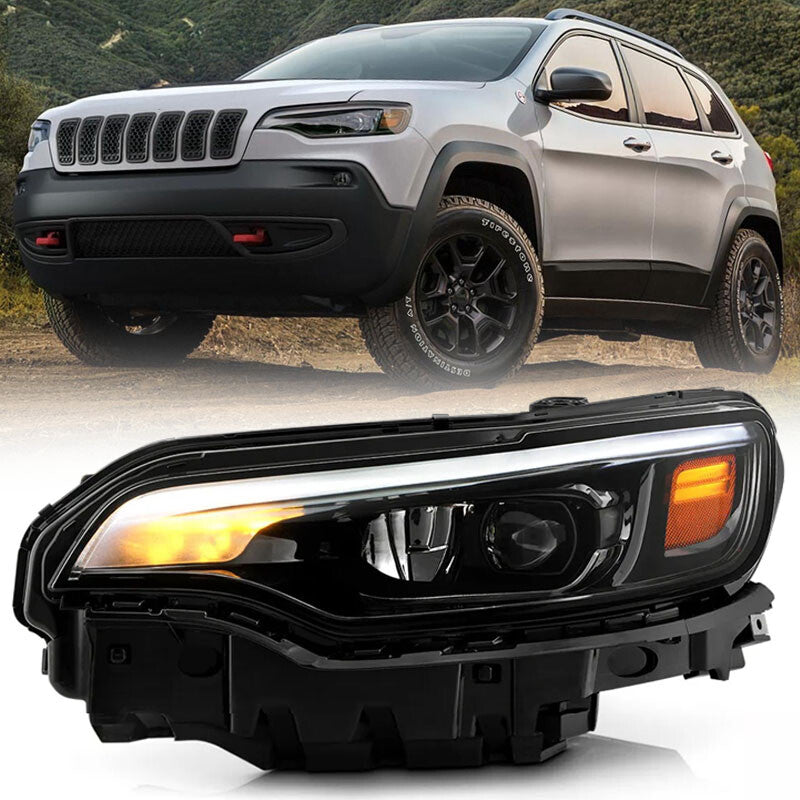 2019-2023 for Jeep Cherokee Projector All-LED Lighting Assembly Driver's Headlight