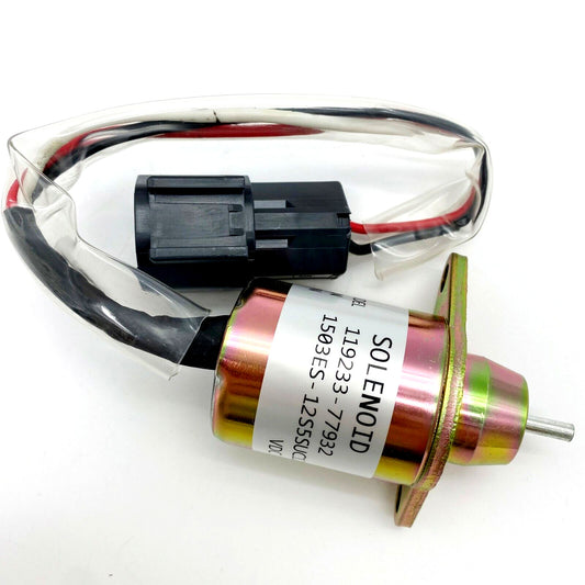 New Fuel Shut Off Solenoid 119233-77932 Fits YANMAR TRACTOR Generator