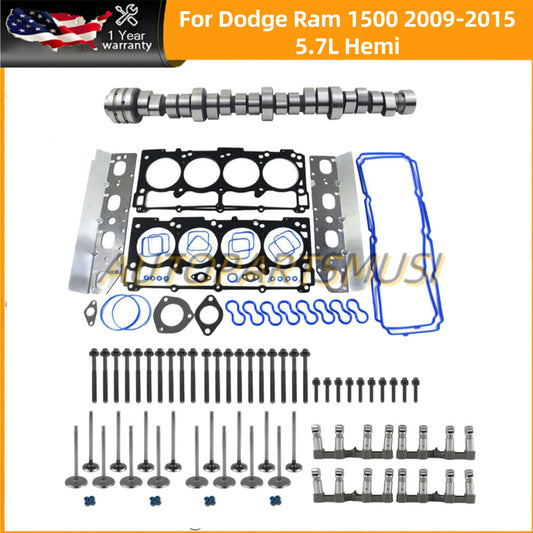 Engine Valve MDS Lifters Camshaft Kit for 2009-2015 for Dodge for Ram 1500 5.7L V8 HEMI