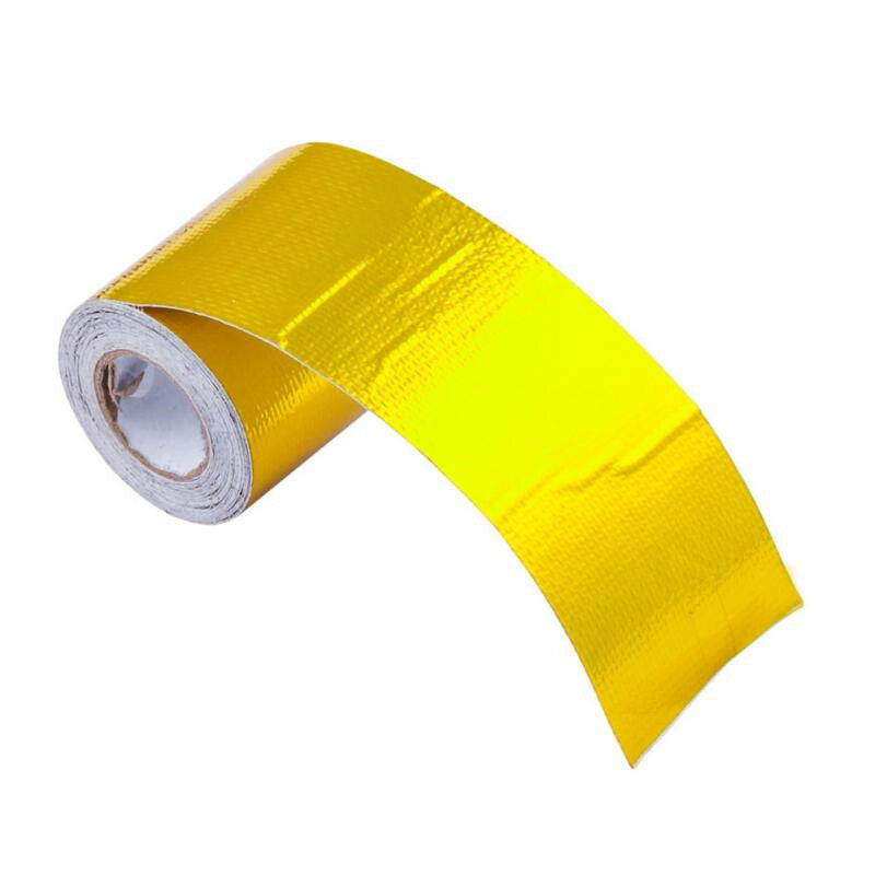 5M Car Insulation Thermal Exhaust Tape Heat Shield Wrap Reflective Heat Barrier