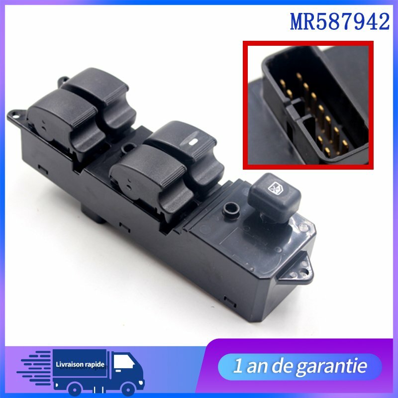 MR587942 Bouton Commande Leve Vitre Fits for MITSUBISHI L200 LANCER KOMBI PAJERO