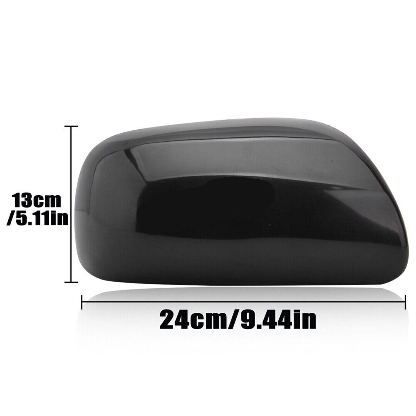 Side mirror cover for Toyota 07-11 Yaris 04-09 Prius black driver's left side