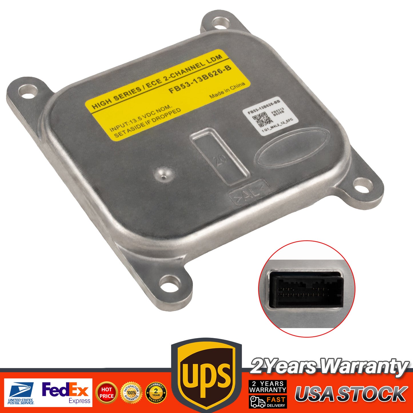 Headlight LED Module Ballasts For 2016-2019 for Ford Explorer Replaces FB53-13B626-B