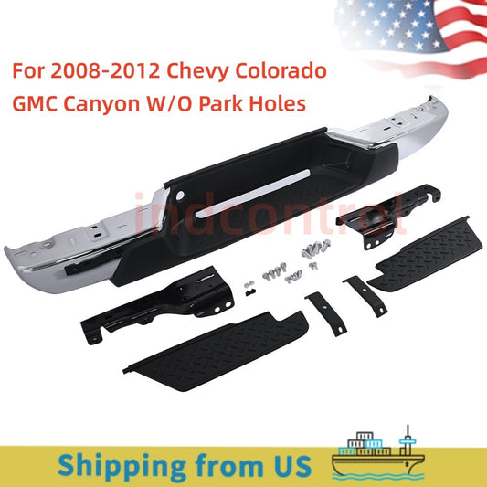 Chrome Steel Rear Bumper Assembly for 2008-2012 for Chevy Colorado for GMC for Canyon