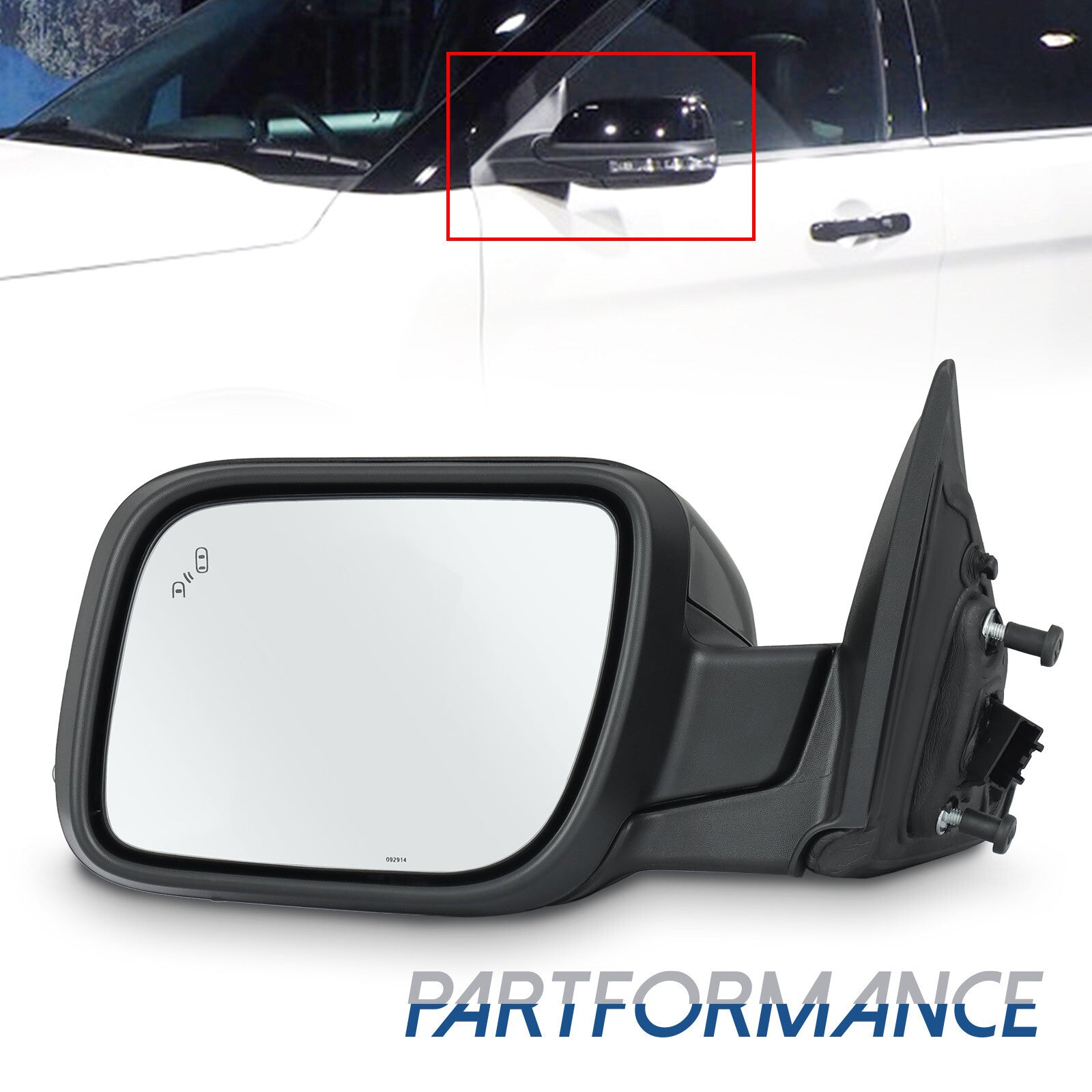 Mirror driver left-side power heating for Ford Explorer 2016 - 2019 GB5Z-17683-MCP