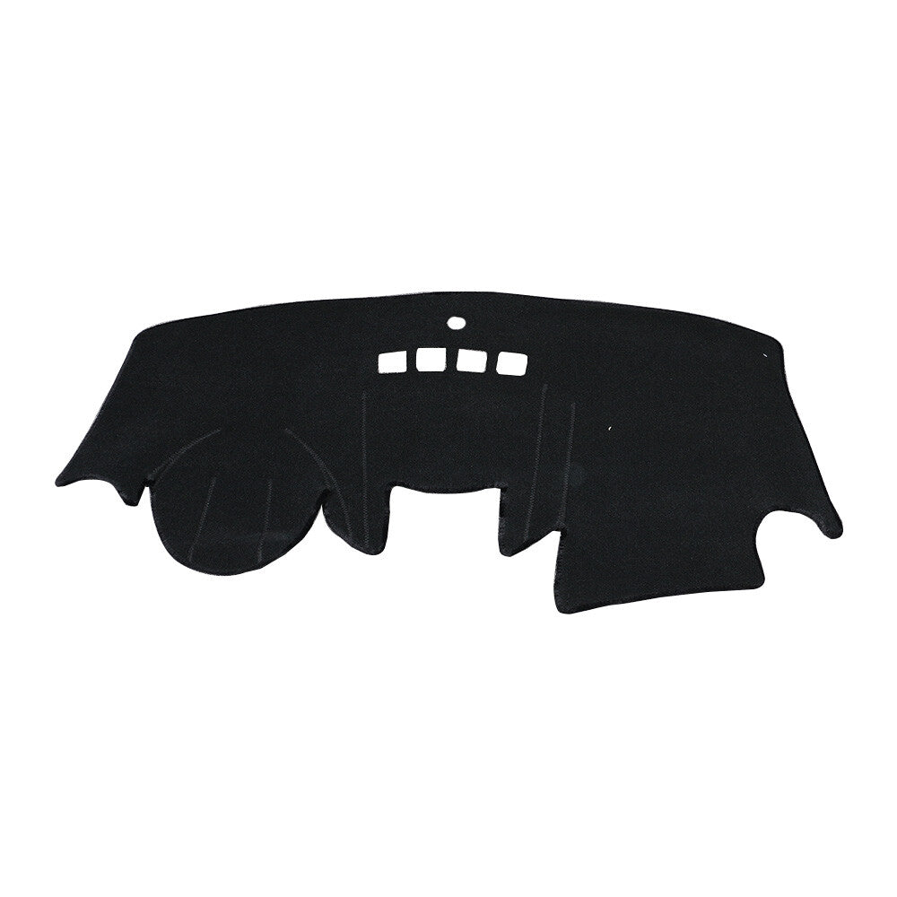 LHD Car Dashboard Carpet Sun Cover Mat Pad Black for Ford Fiesta MK7 2009 - 2017