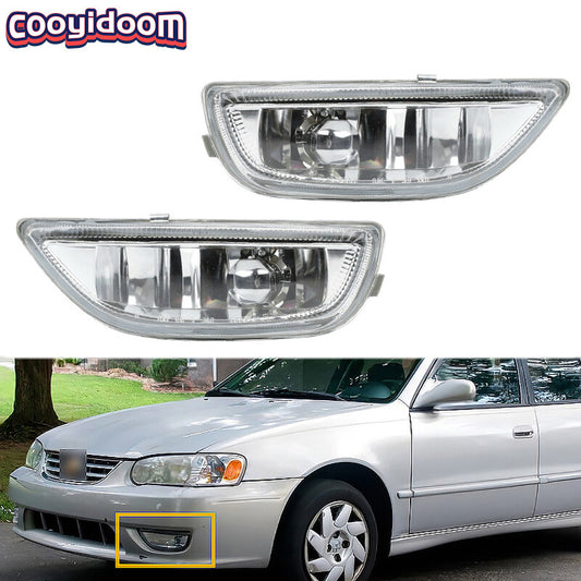 Applicable to 2001-2002 for Toyota for Corolla front bumper fog lights and left and right driving lights.