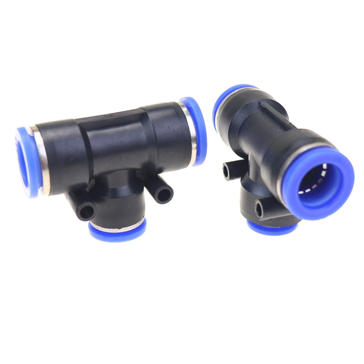 2-piece pneumatic reduction T-shirt joint push-in accessory tube OD 5/8 to OD 1/2 One Touch