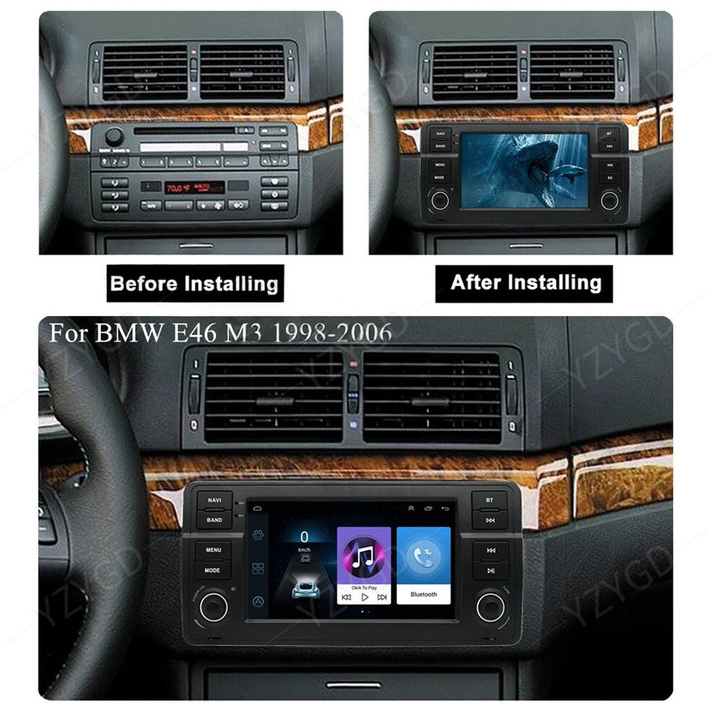 Android CarPlay Car Radio for BMW for MG ZT 2001-2005 GPS Navi Stereo Screen 2+32G