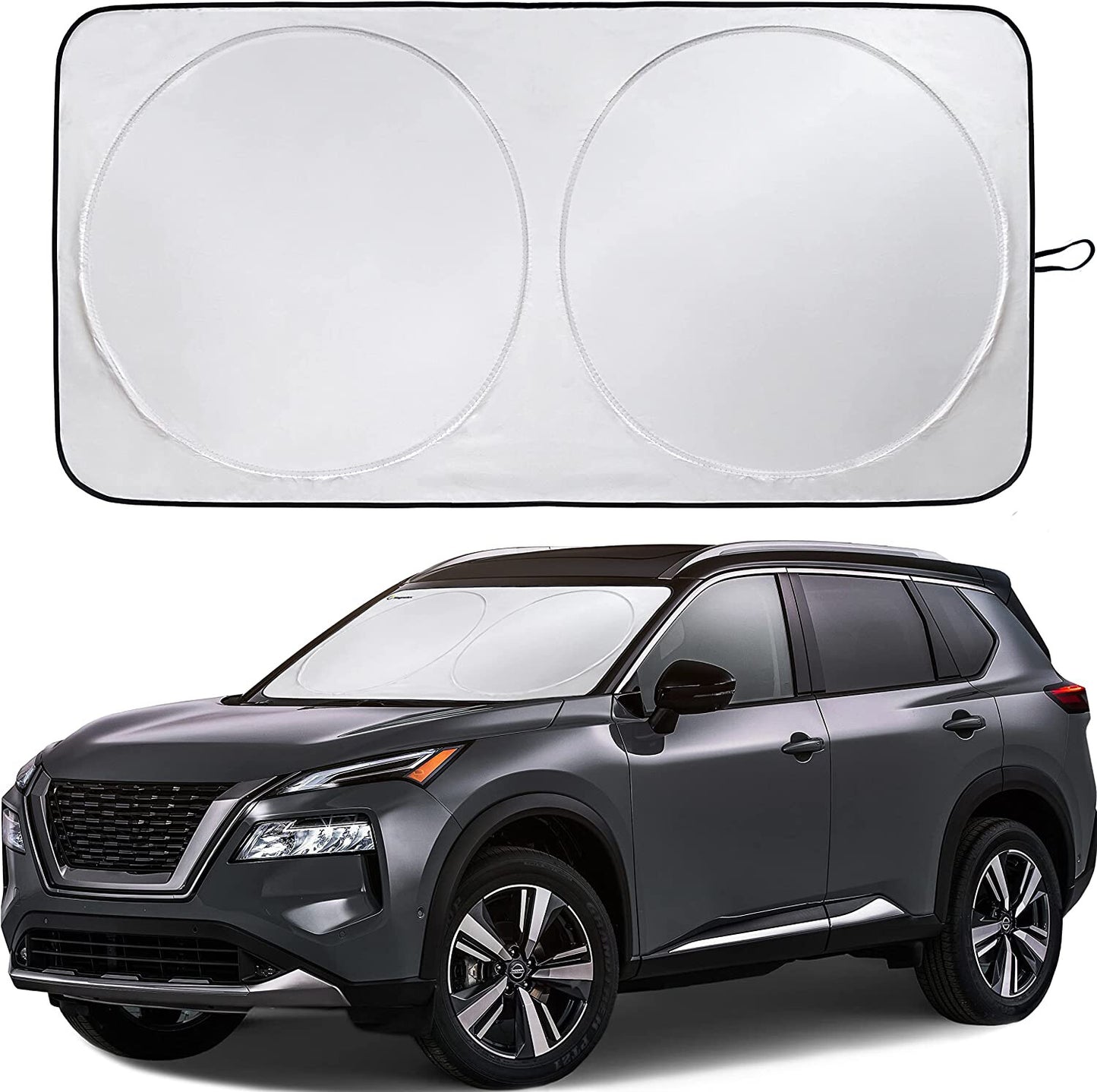 74.835.4'' Car Windshield Sunshade Sun Shade W/pouch Blocks Heat and Sun