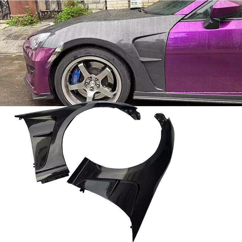 Carbon fiber front bumper fenders for Toyota GT86 2013 - 2020 BRZ - Replacement trim