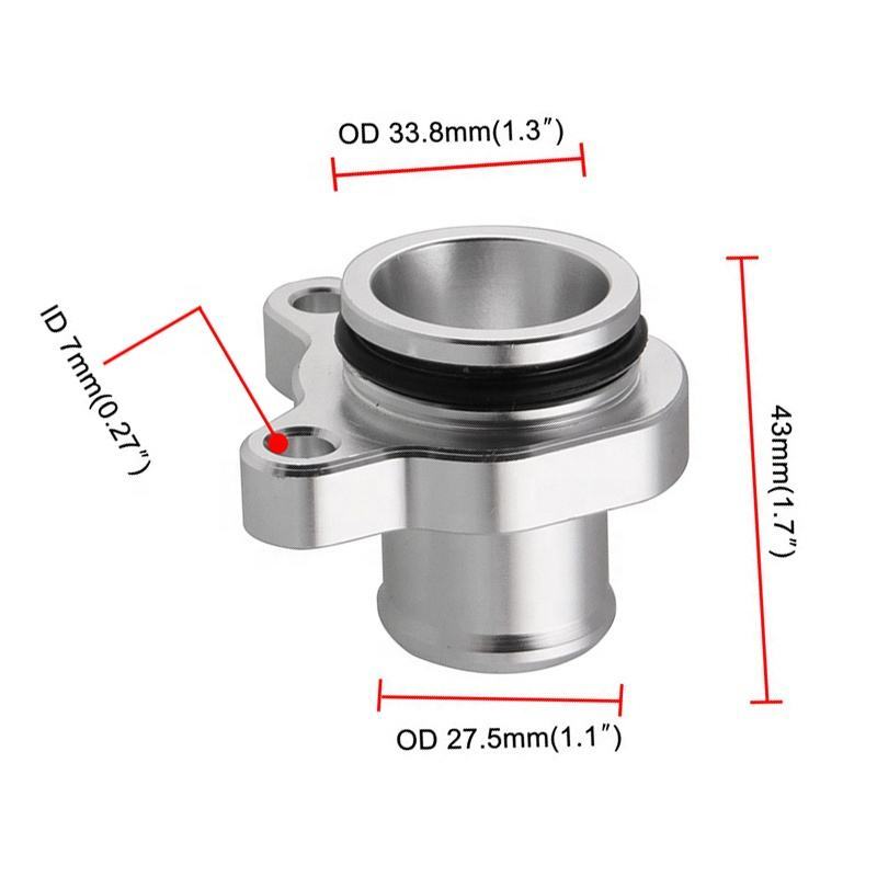 Aluminum Coolant Water Hose Fitting Replacement for BMW 335i 335xi 11537544638