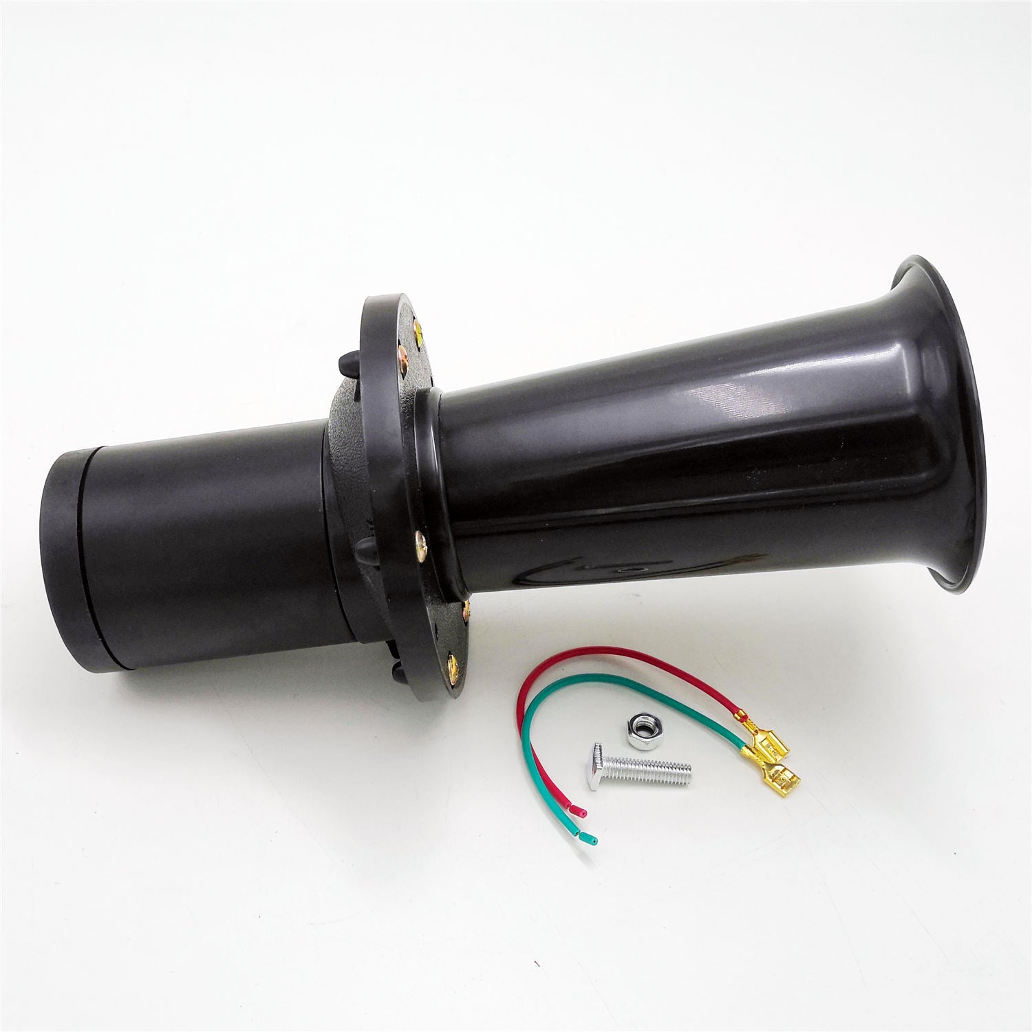 12V 300DB Fits For CAR/TRUCK AIR HORN BLACK ANTIQUE VINTAGE CLASSIC OLD