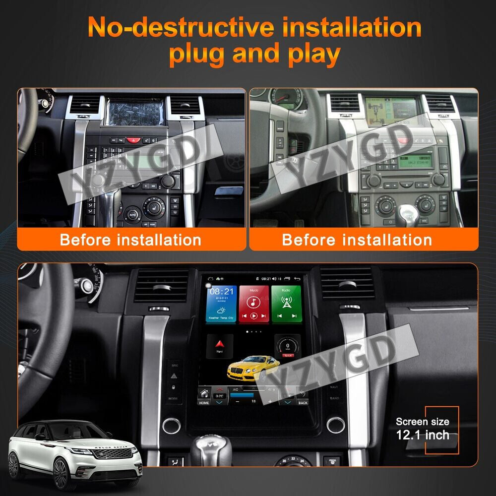 for Land Rover for Range Rover Sport 2005-2009 Car Radio Carplay Screen 2 Din Stereo