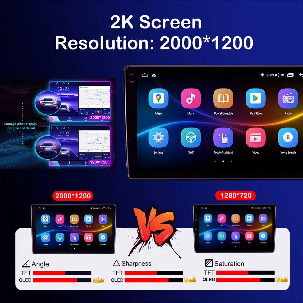 for Volkswagen for Golf 7 2014-2018 Stereo CarPlay Car Radio Screen Video Player GPS