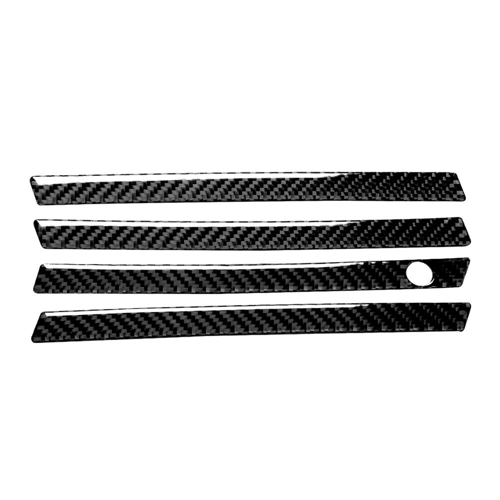 for Audi for A4 B9 2017-19 Carbon Fiber Outer Door Handrail Panel Cover Trim Sticker