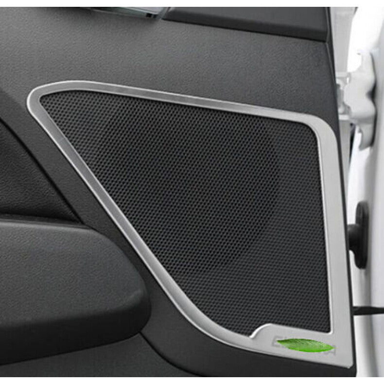 for Hyundai for Elantra 2017-2020 Silver Inner Door Speaker Ring frame Cover Trim 4x