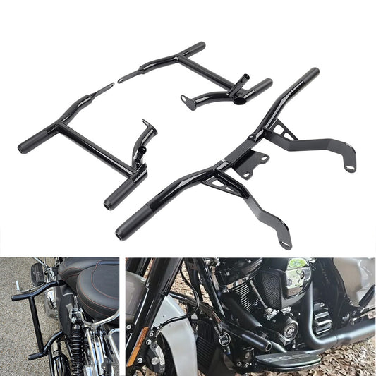 Saddlebag Rail Front Engine Guard Crash Bar for Harley Road Street Glide 14-24