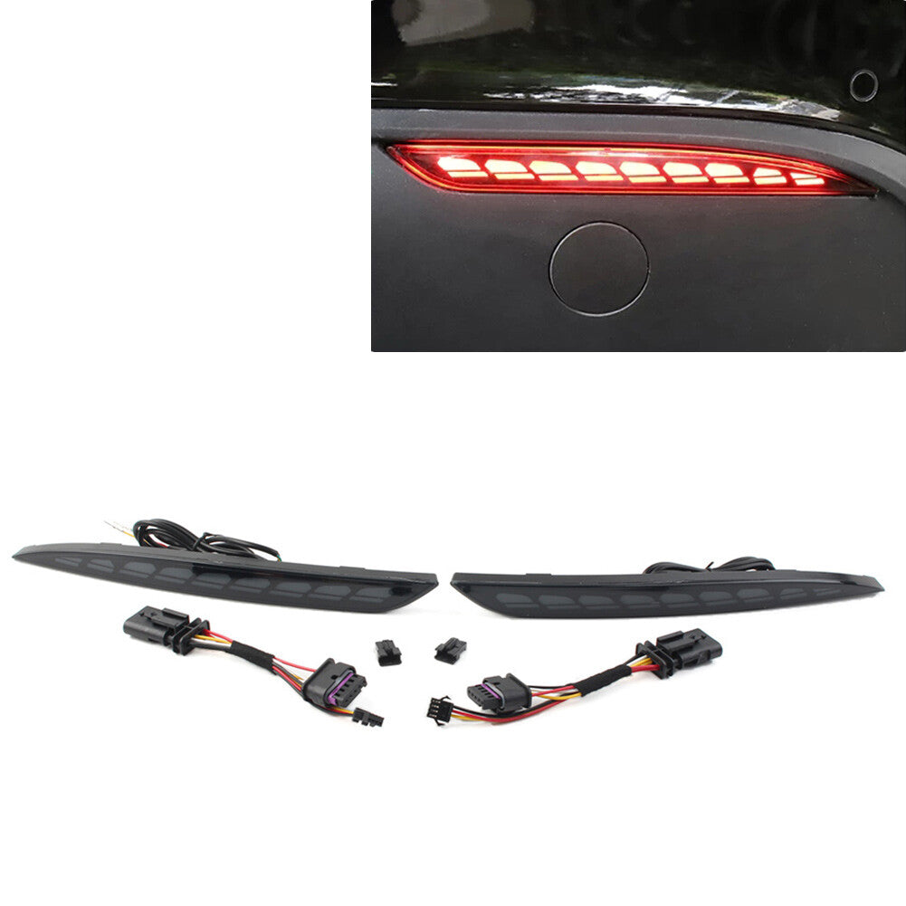 for Tesla for Model Y 2020-22 Rear Bumper Fog Lamp Brake Light Turn Signal Reflector