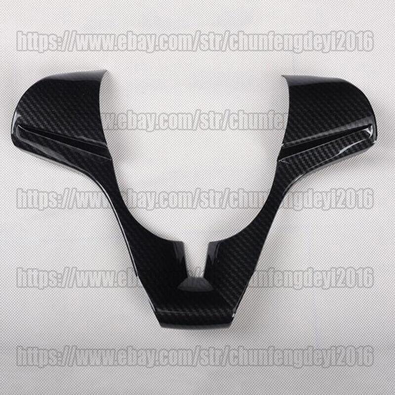 for Chevrolet for Cruze 2010-15 Carbon Fiber ABS Steering Wheel Moulding Cover Trim