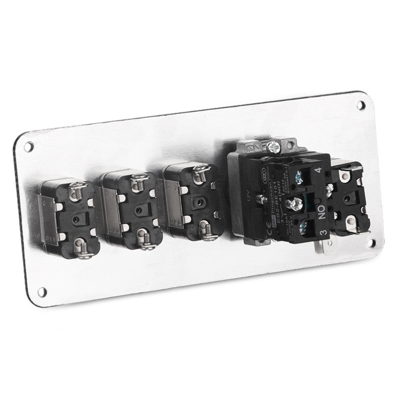 Car LED Toggle Carbon Panel Ignition 5in1 Switch Panel Engine Start Push Button